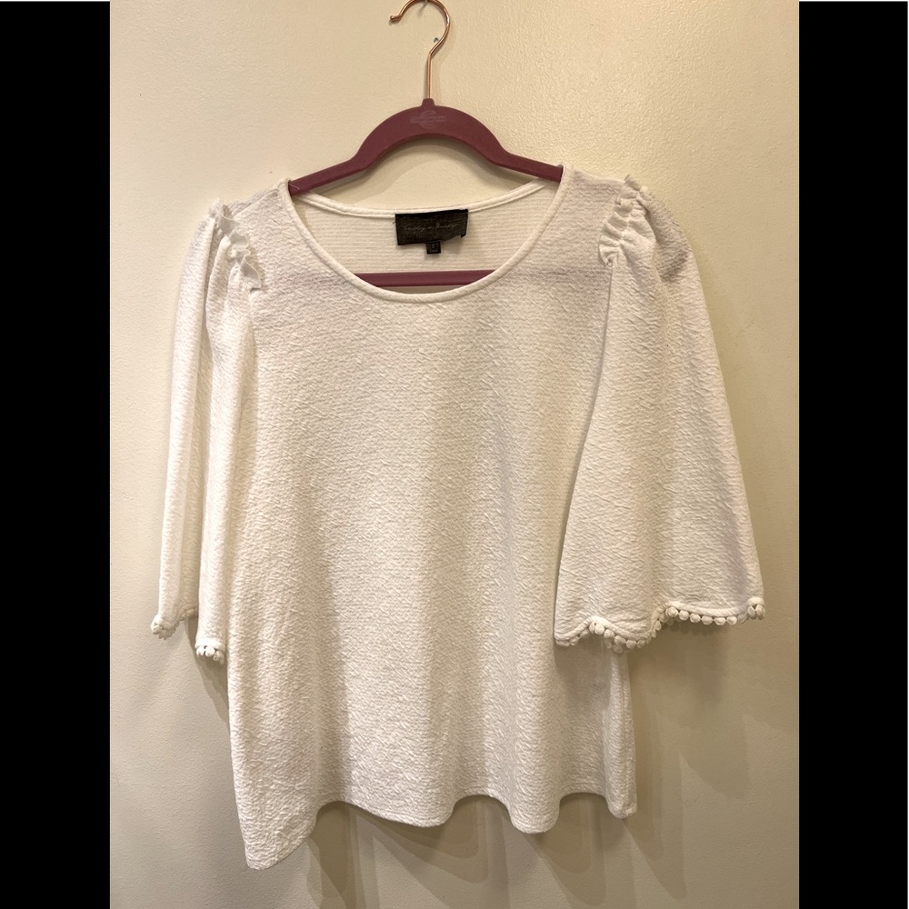 Anthropologie Ivory Top